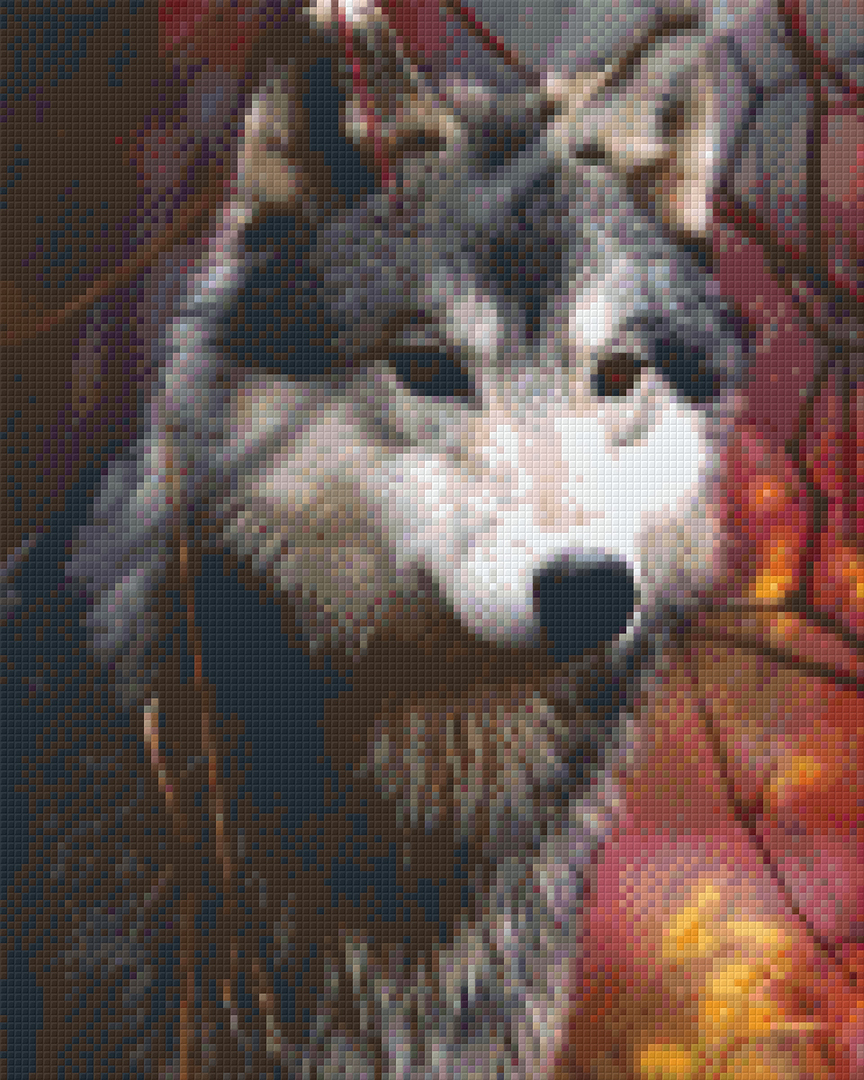 Wolf Nine [9] Baseplate PixelHobby Mini-mosaic Art Kit image 0